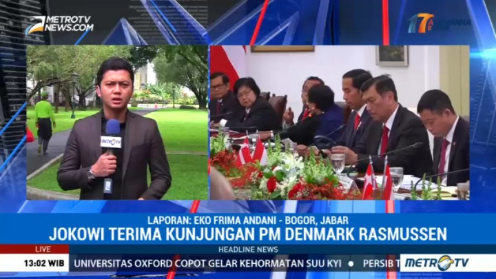 Jokowi Terima Kunjungan PM Denmark di Istana Bogor