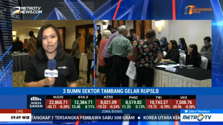 Tiga BUMN Sektor Tambang Gelar RUPSLB