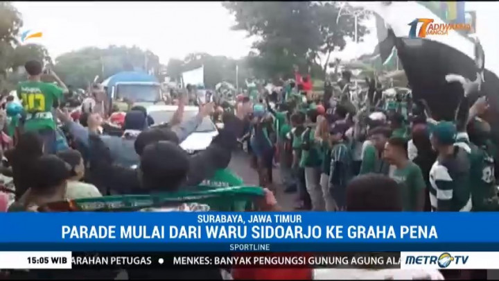Parade Pesta Juara Persebaya Surabaya