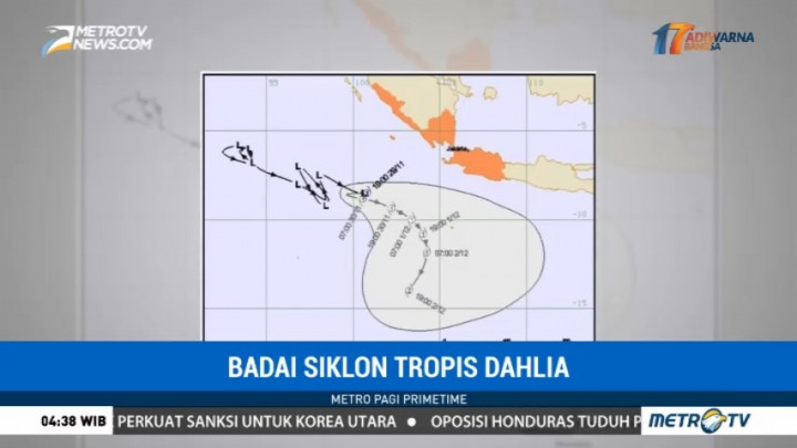 Indonesia akan Menghadapi Siklon Tropis Dahlia