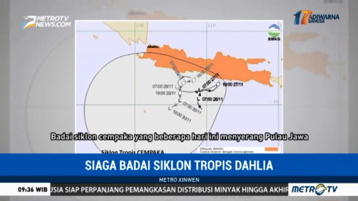 Siaga Badai Siklon Tropis Dahlia