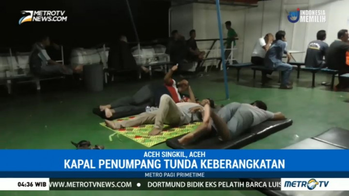 Gelombang Tinggi, Penumpang di Pelabuhan Singkil Terlantar