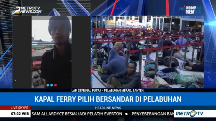 Penumpang di Pelabuhan Bakauheni dan Merak Menumpuk