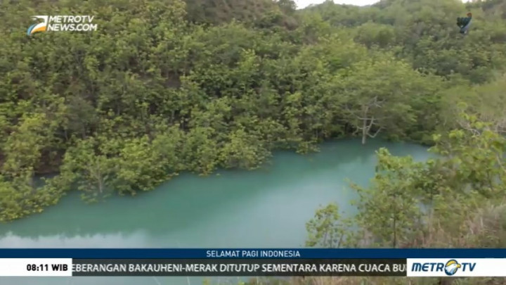 Danau Dadakan Terbentuk Pascabanjir di Gunungkidul