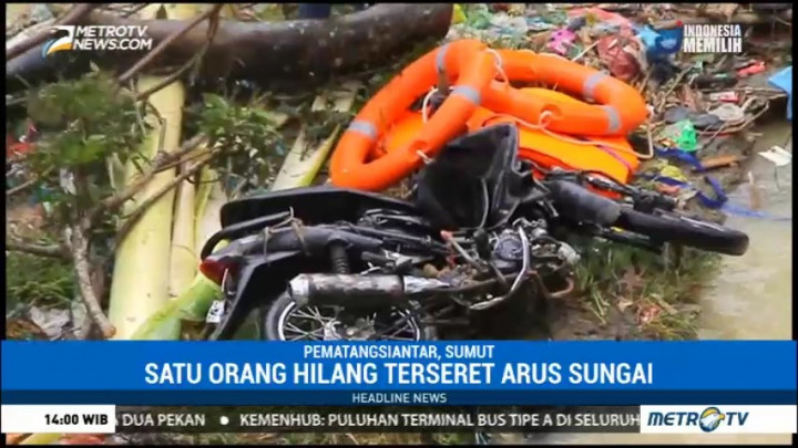 Nekat Terjang Banjir, 1 Warga Pemantangsiantar Hilang