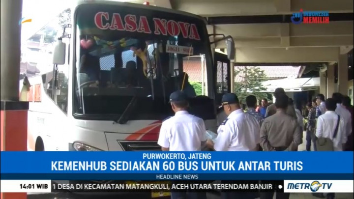 Antisipasi Gangguan Penerbangan, Kemenhub Sediakan 60 Bus untuk Antar Turis