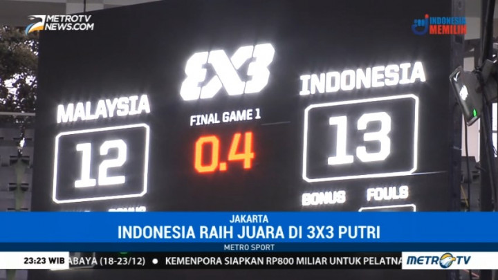 Basket 3x3 Putri Indonesia Raih Emas di Asia Challenge 2017