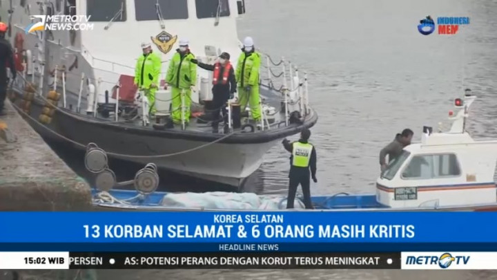 Kapal Nelayan Tabrak Kapal Pengisian Bahan Bakar di Korsel, 7 Tewas