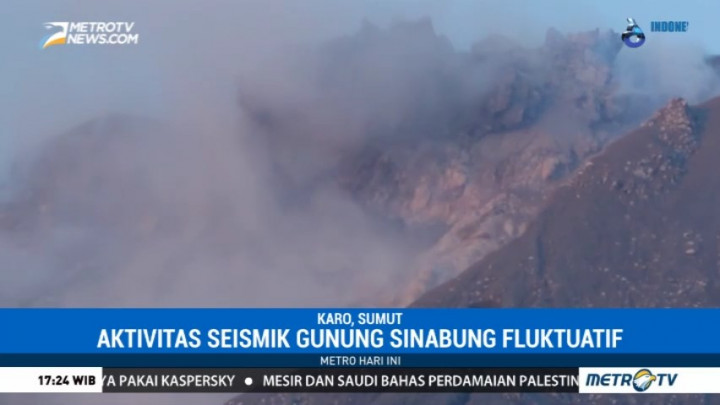 Aktivitas Seismik Gunung Sinabung Fluktuatif
