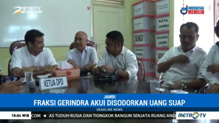 Fraksi Gerindra Akui Sempat Diiming-Imingi Uang Suap APBD Jambi