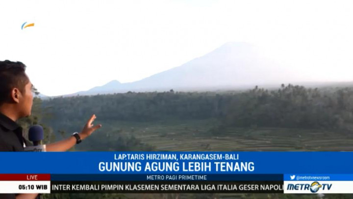 Aktivitas Gunung Agung Masih Fluktuatif