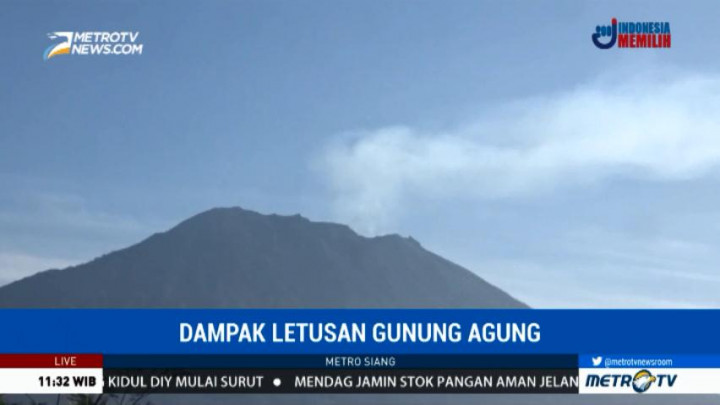 Aktivitas Gunung Agung Terpantau Lebih Tenang