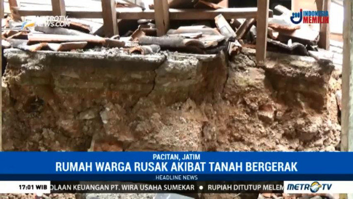 189 KK Mengungsi akibat Tanah Bergerak di Pacitan