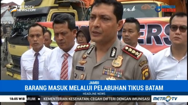 Polda Jambi Sita Barang Selundupan dari Hong Kong dan Tiongkok