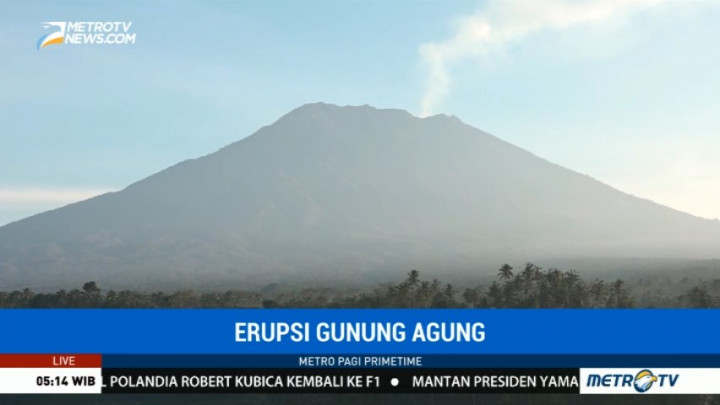 Status Gunung Agung Masih Awas Meski Aktivitasnya Menurun