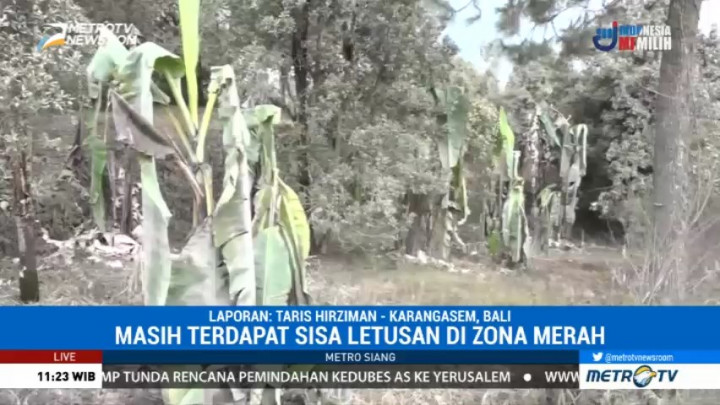 Meski Lebih 'Tenang', Warga Masih Dilarang Dekati Zona Merah Gunung Agung