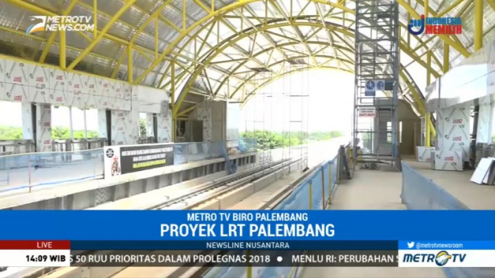 LRT Palembang Ditargetkan Beroperasi Juli 2018