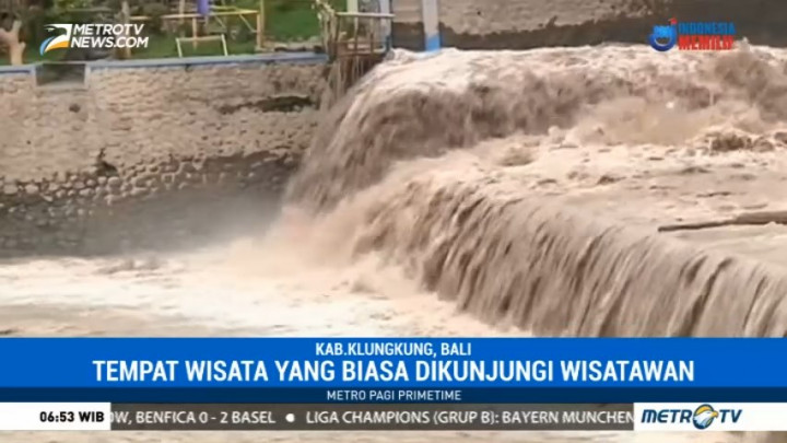 Wisata Kali Unda Terdampak Erupsi Gunung Agung