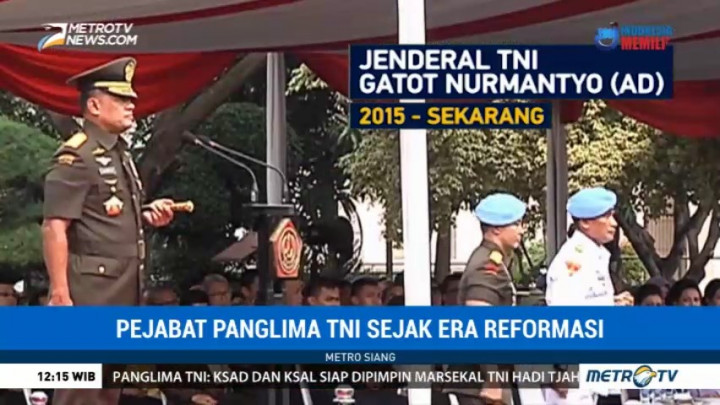 Pejabat Panglima TNI Sejak Era Reformasi