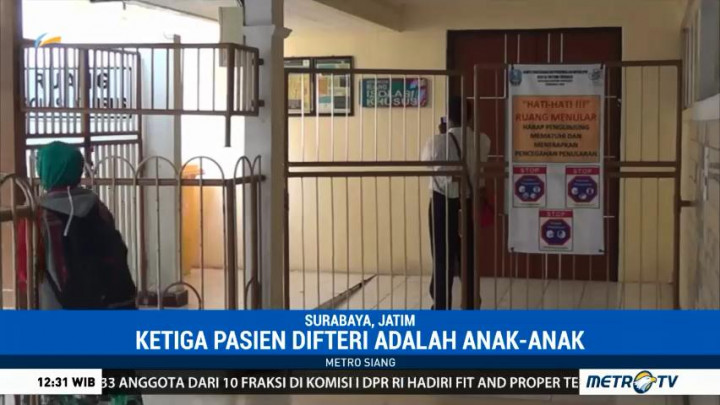 Tiga Anak Penderita Difteri Dirawat di RS Dr Soetomo Surabaya