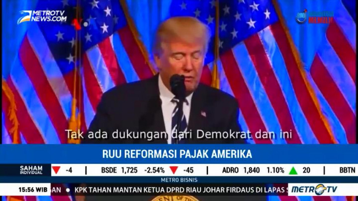 Trump Sebut RUU Reformasi Pajak akan Genjot Perekonomian AS