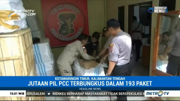 Polres Kotawaringin Timur Sita Jutaan Pil PCC