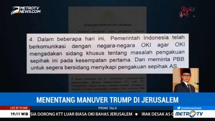 Soal Yerusalem, RI Dorong Negara-Negara OKI Gelar Sidang Khusus