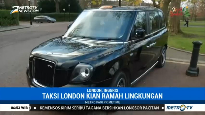 Taksi di London Kian Ramah Lingkungan