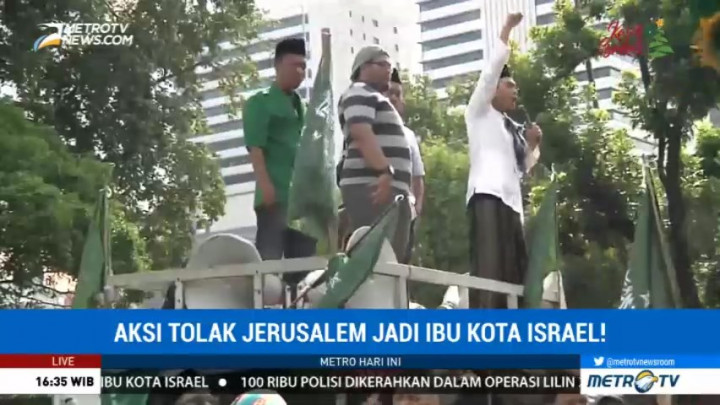 Massa Aksi Minta Jokowi Pertimbangkan Hubungan Diplomatik RI-AS