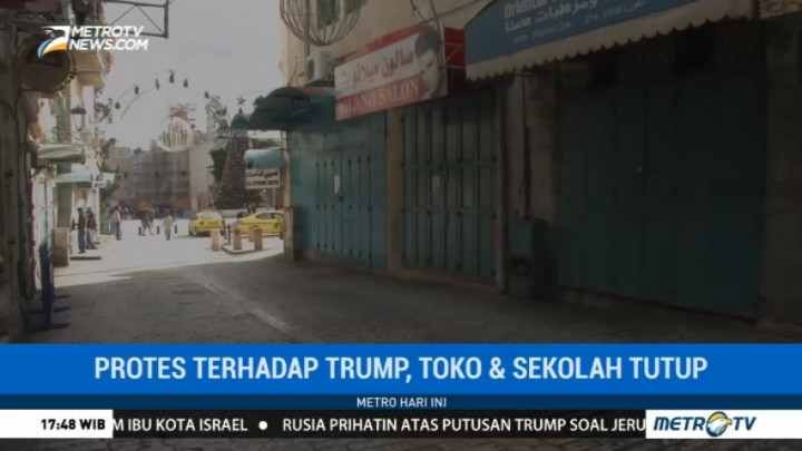 Sejumlah Sekolah dan Toko di Palestina Tutup