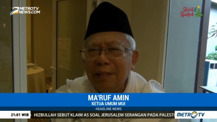 MUI Desak Jokowi Bawa Persoalan Yerusalem ke PBB