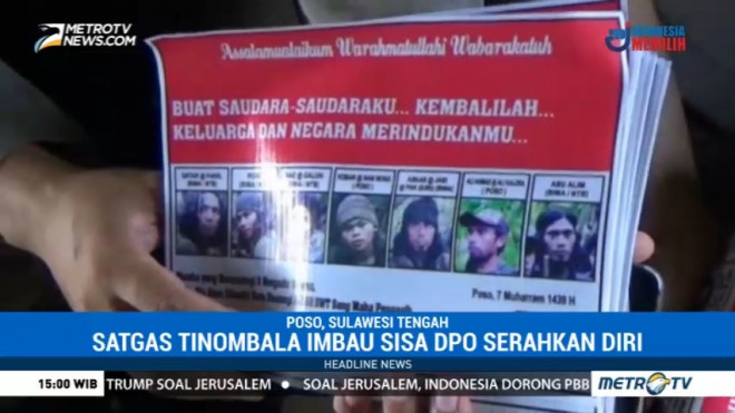 Lewat Selebaran, Satgas Tinombala Imbau DPO Teroris Poso Segera Menyerahkan Diri