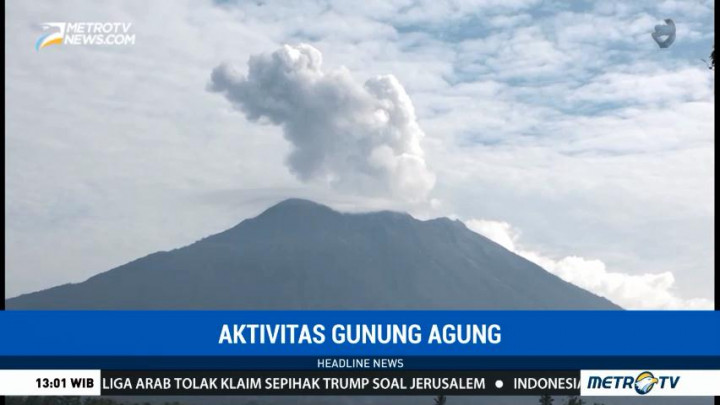 Gunung Agung Kembali Erupsi