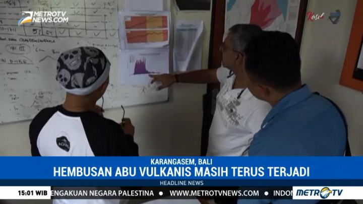 Aktivitas Vulkanik Gunung Agung Masih Fluktuatif