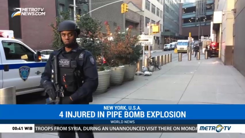 Pipe Bomber Strikes NY Subway, Four Hurt