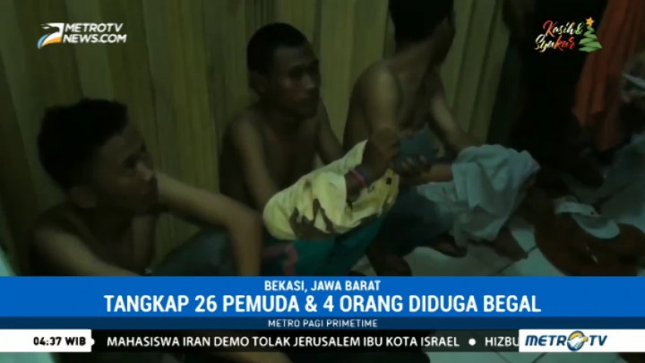 Polisi Tangkap Puluhan Pemuda dan Komplotan Begal di Bekasi