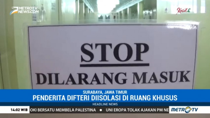 4 Pasien Difteri di RSUD Dr Soetomo Surabaya Ditempatkan di Ruang Isolasi