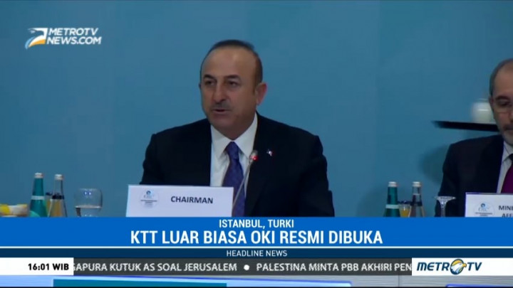 Buka KTT OKI, Menlu Turki: Forum Ini untuk Hentikan Aksi Trump