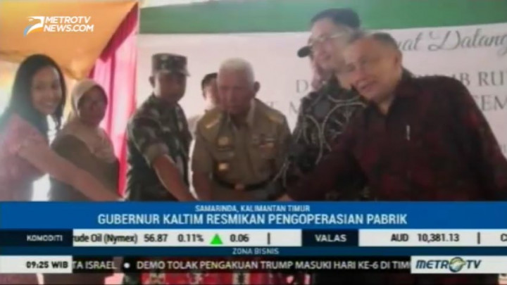 Pabrik Karet Remah Berkapasitas 27 Ribu Ton di Samarinda Resmi Beroperasi