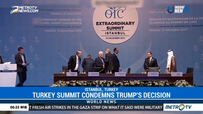 Turkey Summit Condemns Trump's Decision
