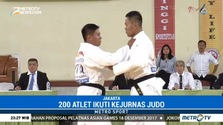 200 Atlet Ikuti Kejurnas Judo 2017