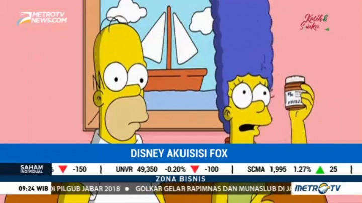 Walt Disney Akuisisi 21st Century Fox Senilai USD52 M