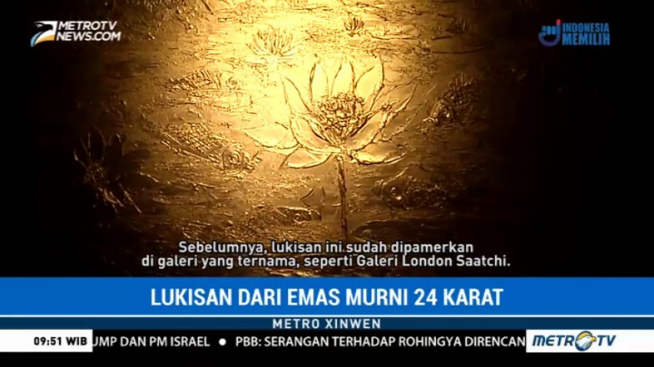 Lukisan dari Emas Murni 24 Karat