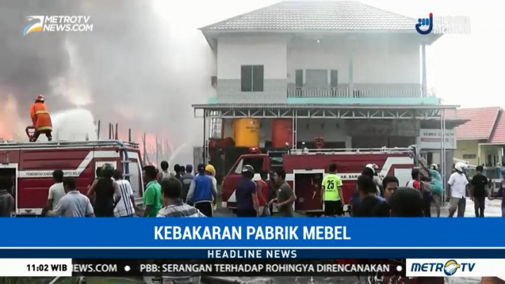 Pabrik Mebel di Barito Selatan Terbakar