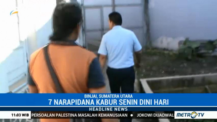 7 Narapidana Lapas Kelas IIA Kota Binjai Kabur