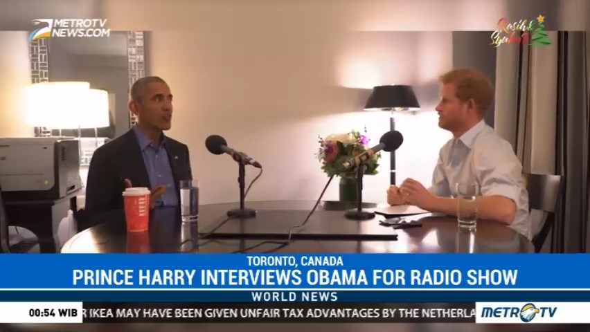 Prince Harry Interviews Obama for Radio Show