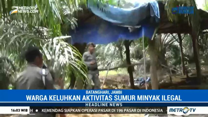 Warga Keluhkan Aktivitas Sumur Minyak Ilegal di Batanghari