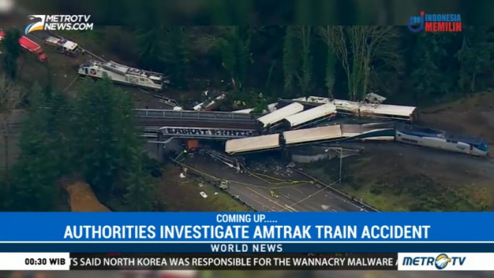 US Authorities Investigate Amtrak Train Accident