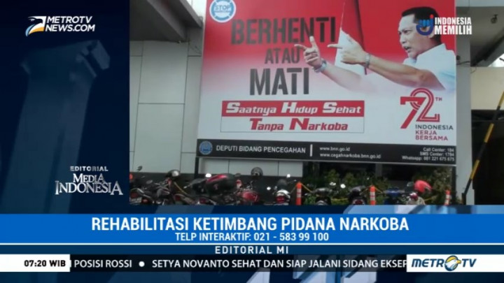 Rehabilitasi ketimbang Pidana Narkoba
