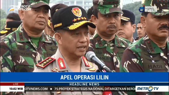 Tiga Fokus Pengamanan Polri di Operasi Lilin 2017